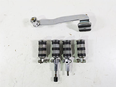 2003 Harley Softail FXSTDI Deuce 100th Brake Pedal & Footpeg Foot Peg Rest Set {{ shop.shopifyCountryName }} - Mototech271
