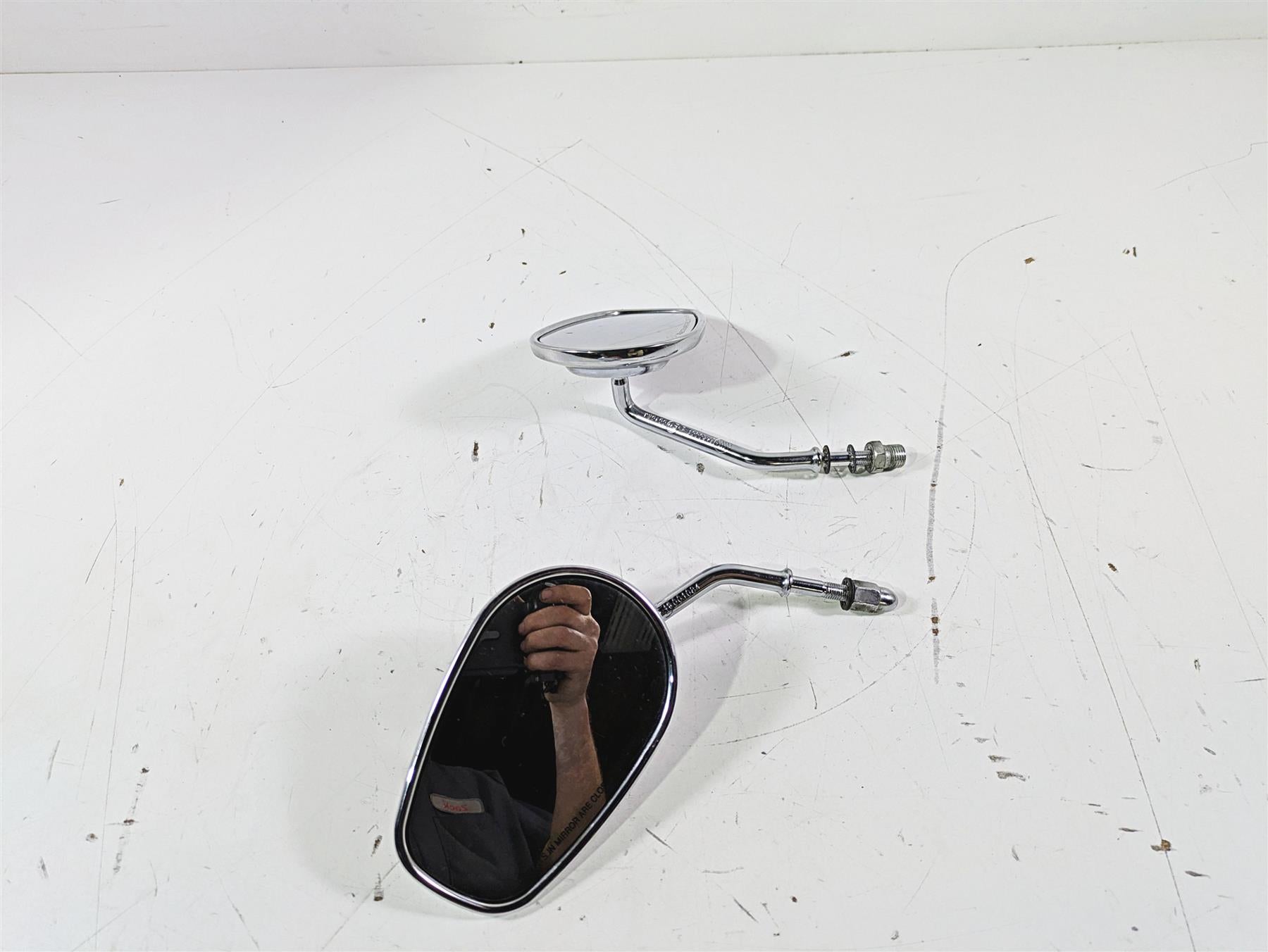 2015 Harley FXDL Dyna Low Rider Chrome Rear View Mirror Set 91840-03B 91845-03B {{ shop.shopifyCountryName }} - Mototech271