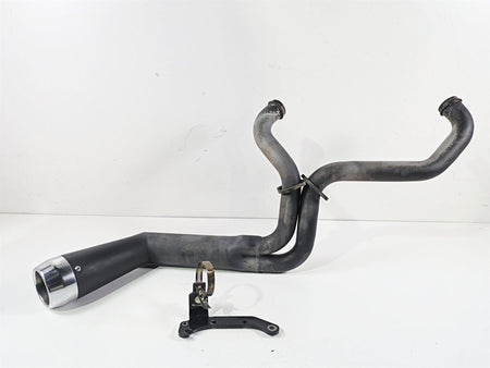 2001 Harley Touring FLHX Street Glide 2 into 1 Side Pipe Exhaust System Handmade {{ shop.shopifyCountryName }} - Mototech271