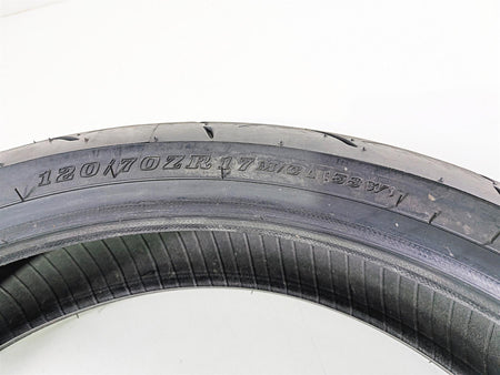 Used Front Motorcycle Tire Dunlop Sportmax Roadsport 2 120/70-R17 58W DOT2624 45238704-Mototech271