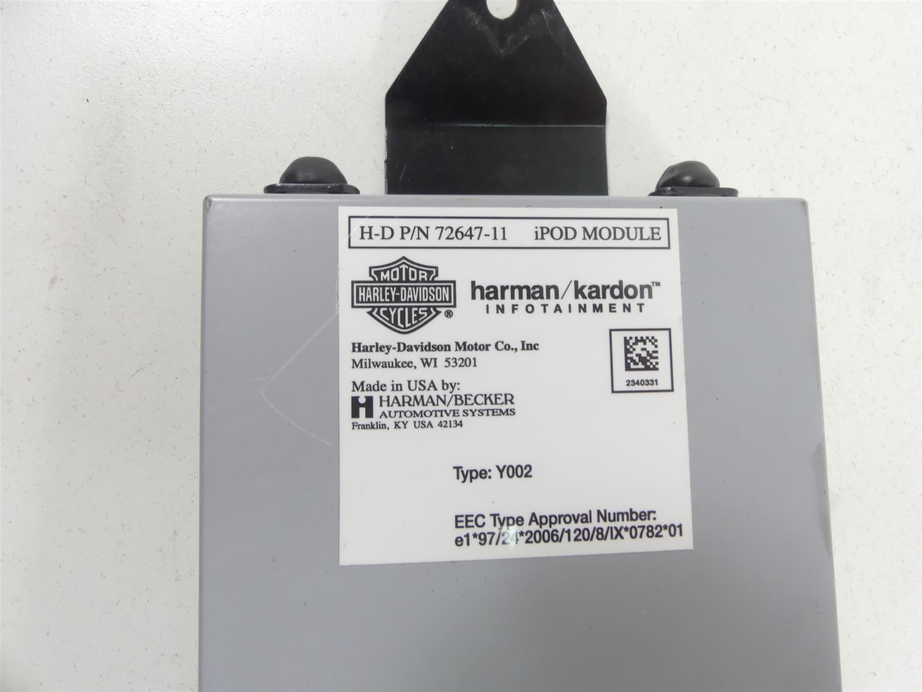 2012 Harley CVO FLHX SE3 Street Glide Harman Kardon IPod Module 72647-11 {{ shop.shopifyCountryName }} - Mototech271