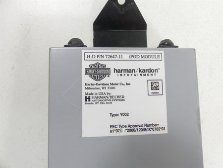 2012 Harley CVO FLHX SE3 Street Glide Harman Kardon IPod Module 72647-11 {{ shop.shopifyCountryName }} - Mototech271