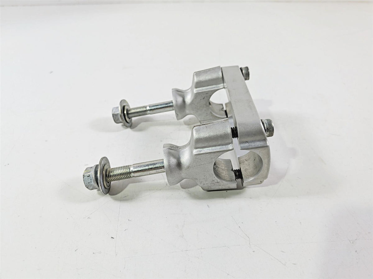 2009 Ducati Hypermotard 1100 S Handlebar Riser Holder Mounts 36010621B-Mototech271