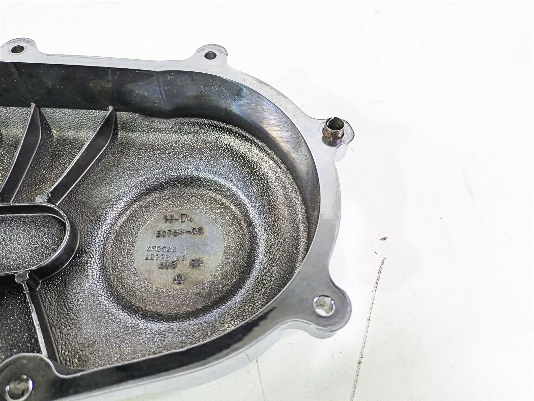 2009 Harley FXCWC Softail Rocker Outer Primary Drive Clutch Cover 60784-06 {{ shop.shopifyCountryName }} - Mototech271