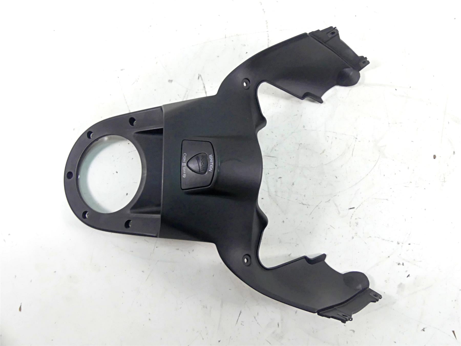 2013 Ducati Diavel Red Upper Front Cover Fairing & Ignition Button 48013071A {{ shop.shopifyCountryName }} - Mototech271