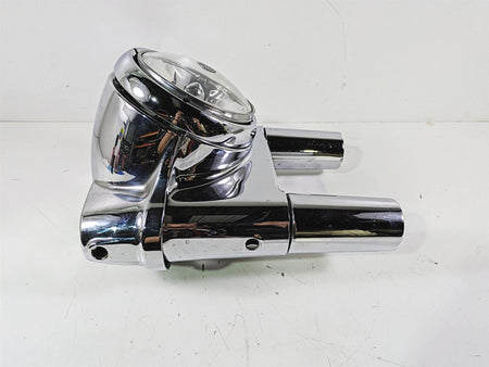 2012 Harley FLD Dyna Switchback Headlight Chrome Nacelle Set 61400078 57200024 {{ shop.shopifyCountryName }} - Mototech271
