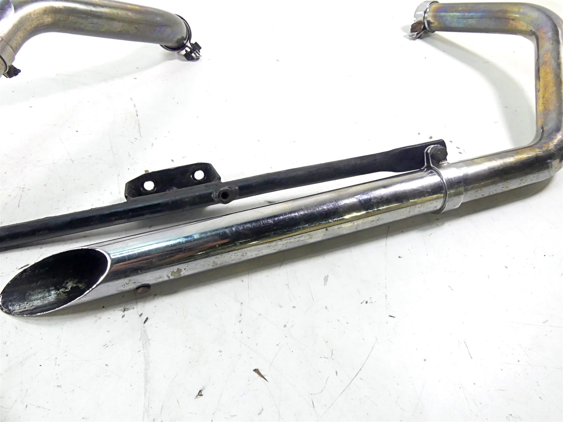 1979 Harley Sportster XLS1000 Roadster Exhaust Drag Pipe System With Baffles {{ shop.shopifyCountryName }} - Mototech271