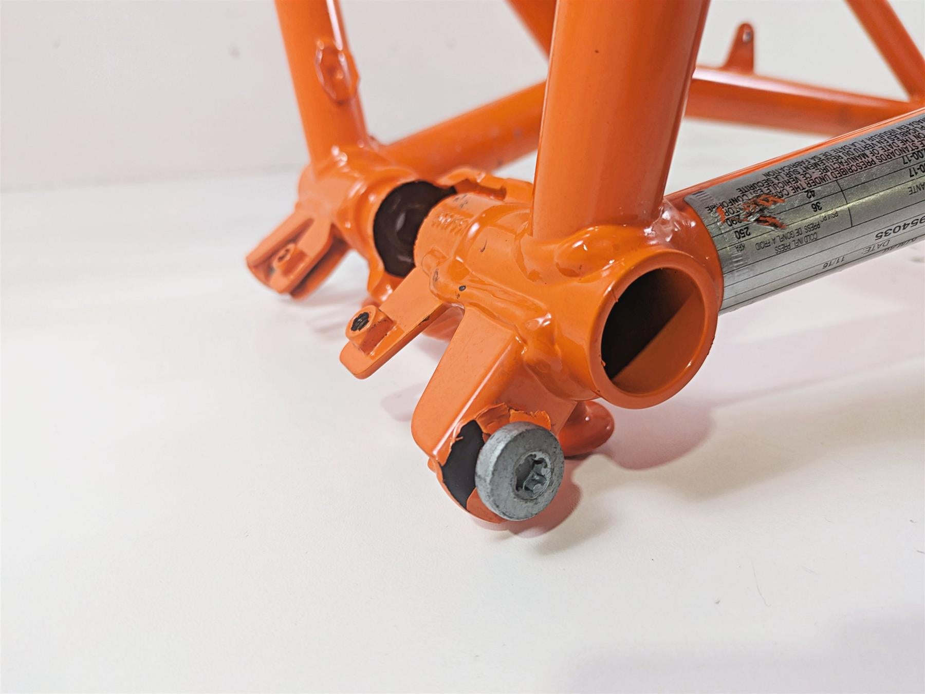 2017 KTM 1290 Super Duke GT Straight Main Orange Frame Chassis With Clean Tennessee Title 61403001300EB {{ shop.shopifyCountryName }} - Mototech271