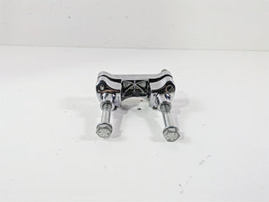 2016 Harley FXDF Dyna Fat Bob Handlebar Riser Holder Clamps Chrome 56568-86