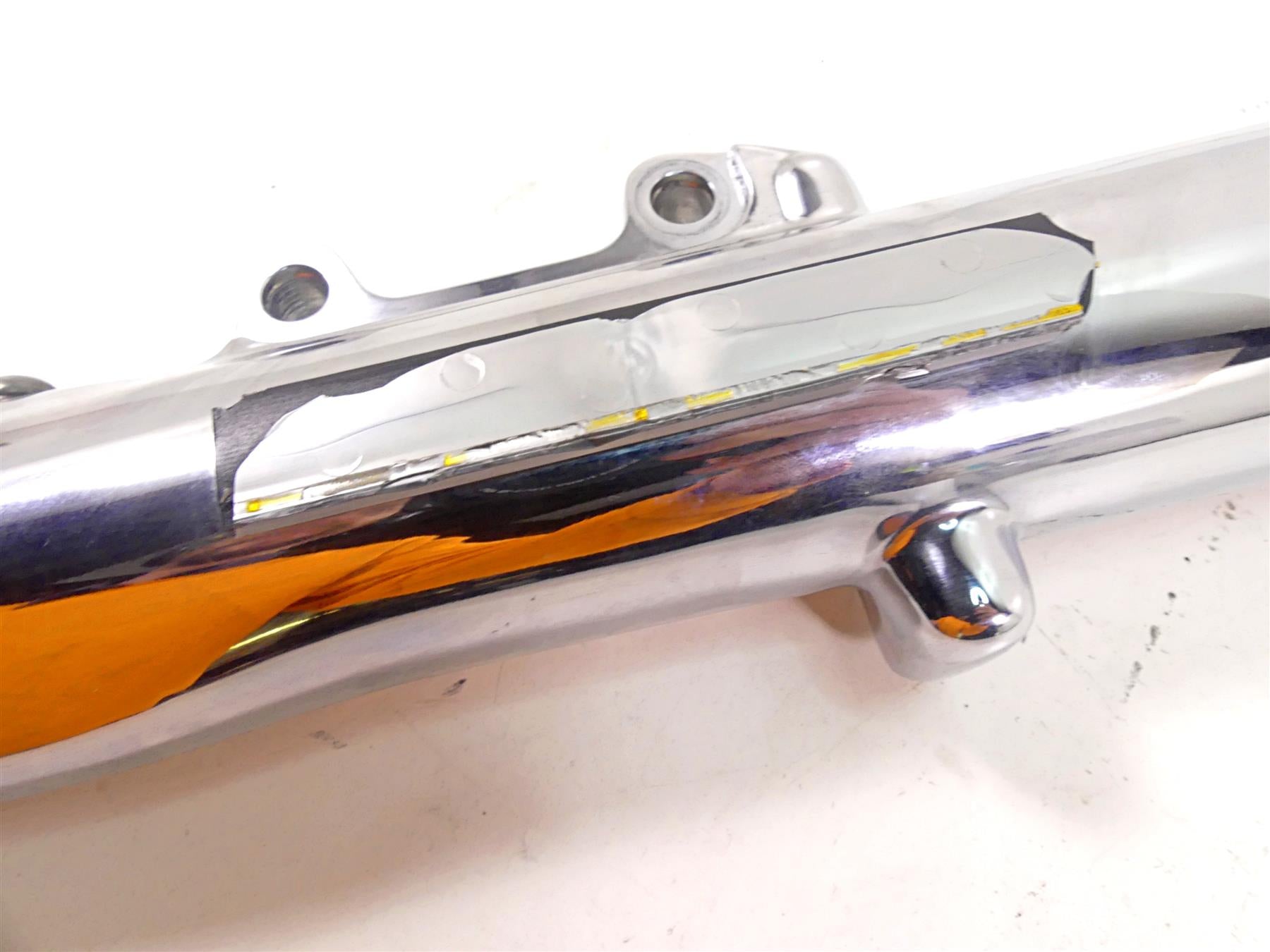 2007 Harley Touring FLHRSE CVO Road King Right Chrome Lower Fork Tube 46241-02A {{ shop.shopifyCountryName }} - Mototech271