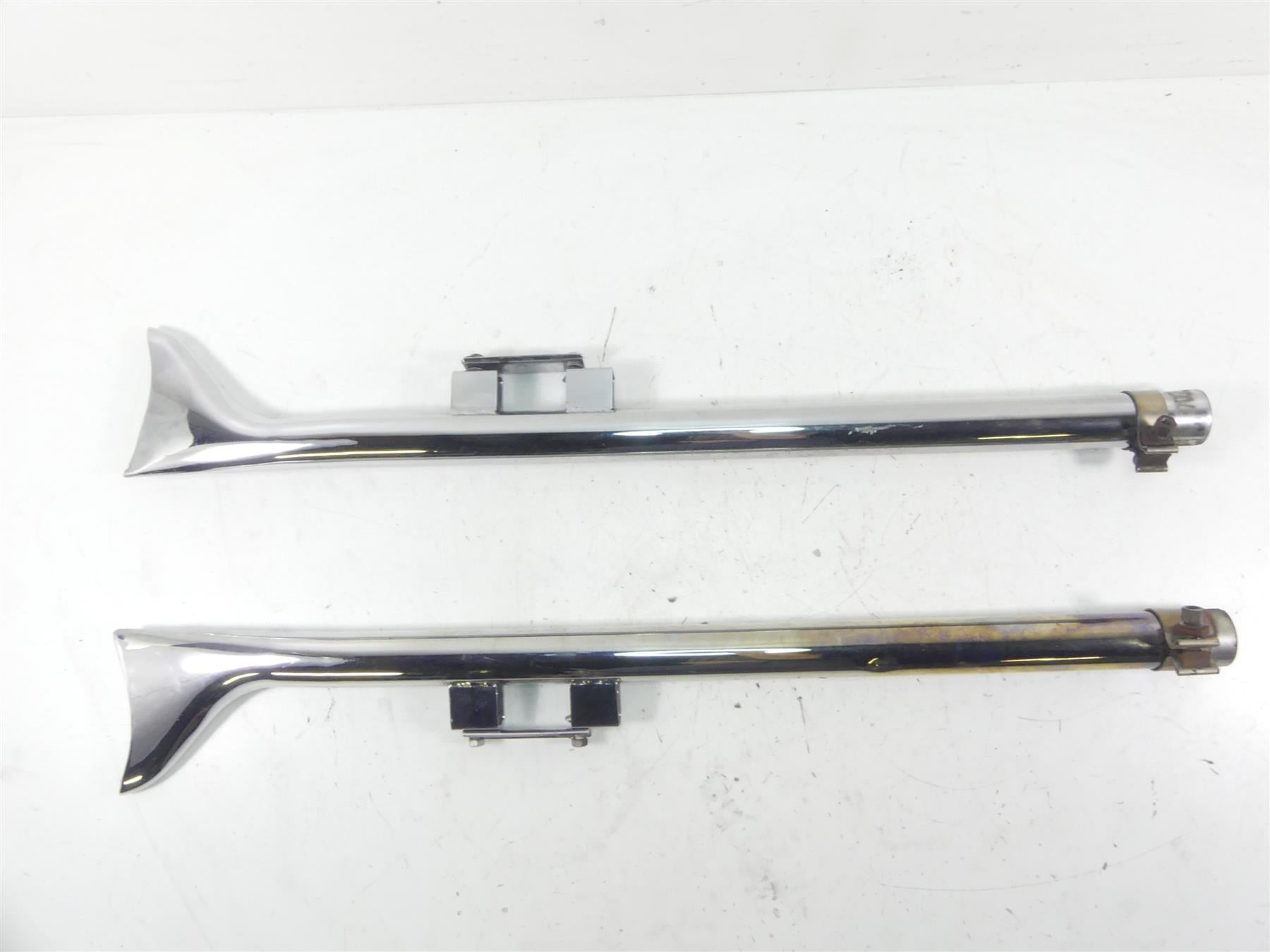 2013 Harley Touring FLHX Street Glide Fishtail Slip On Exhaust Pipe Muffler Set {{ shop.shopifyCountryName }} - Mototech271