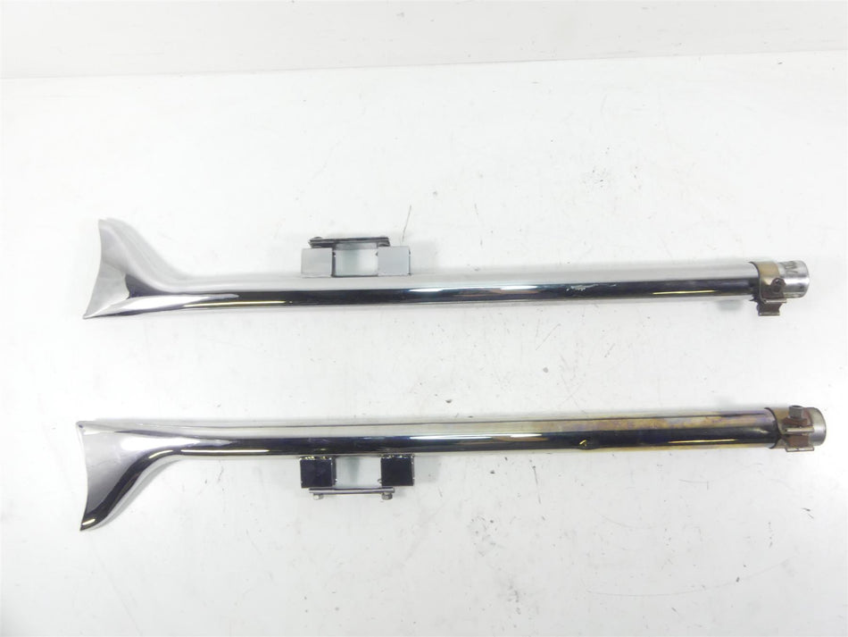 2013 Harley Touring FLHX Street Glide Fishtail Slip On Exhaust Pipe Muffler Set {{ shop.shopifyCountryName }} - Mototech271