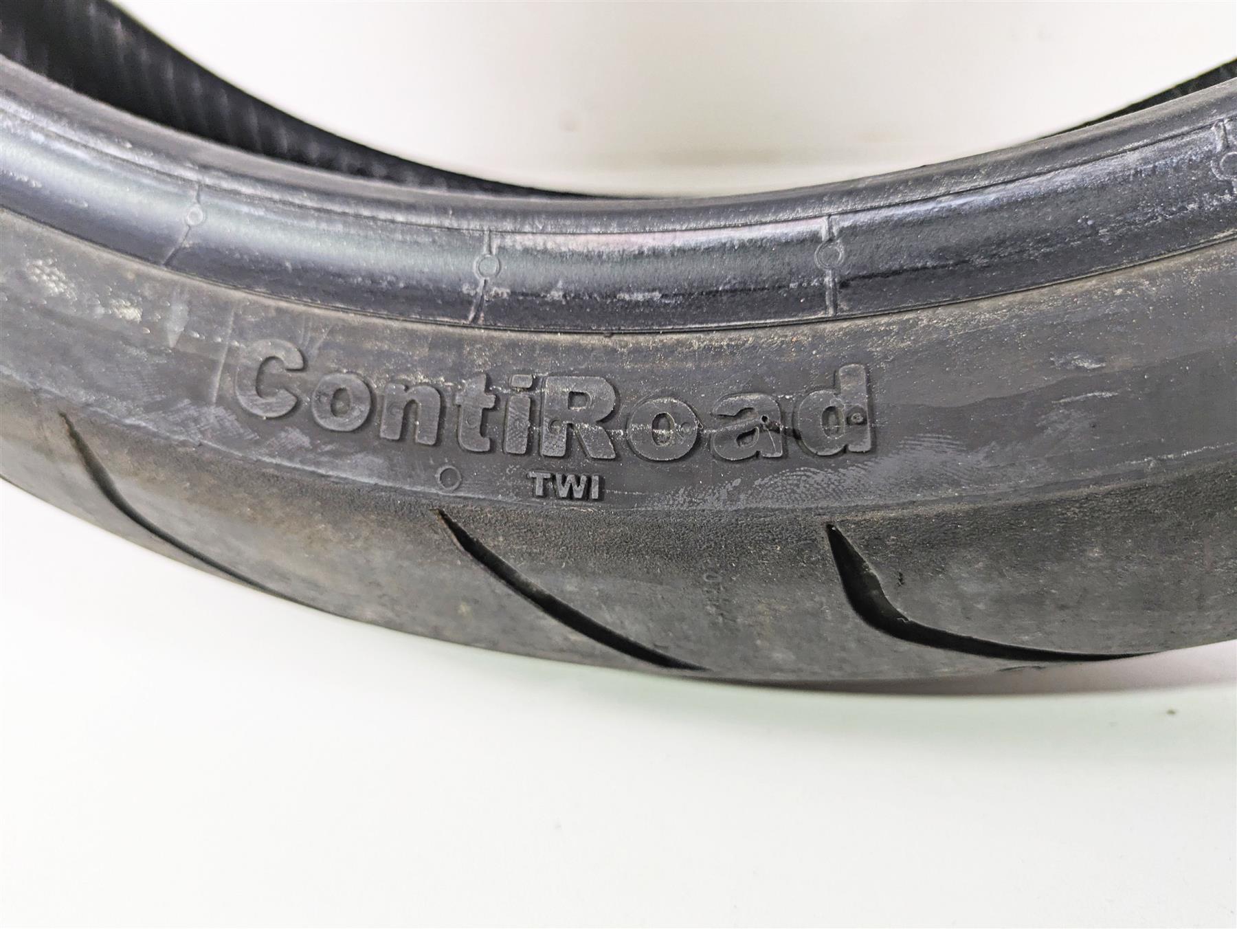Used Front Motorcycle Tire Continental Conti Road TWI 120/70 ZR17 02447220000 {{ shop.shopifyCountryName }} - Mototech271