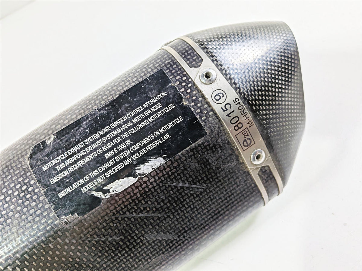 2016 BMW S1000RR K46 Damaged Akrapovic Carbon Fiber Exhaust Pipe Muffler M-HR045-Mototech271