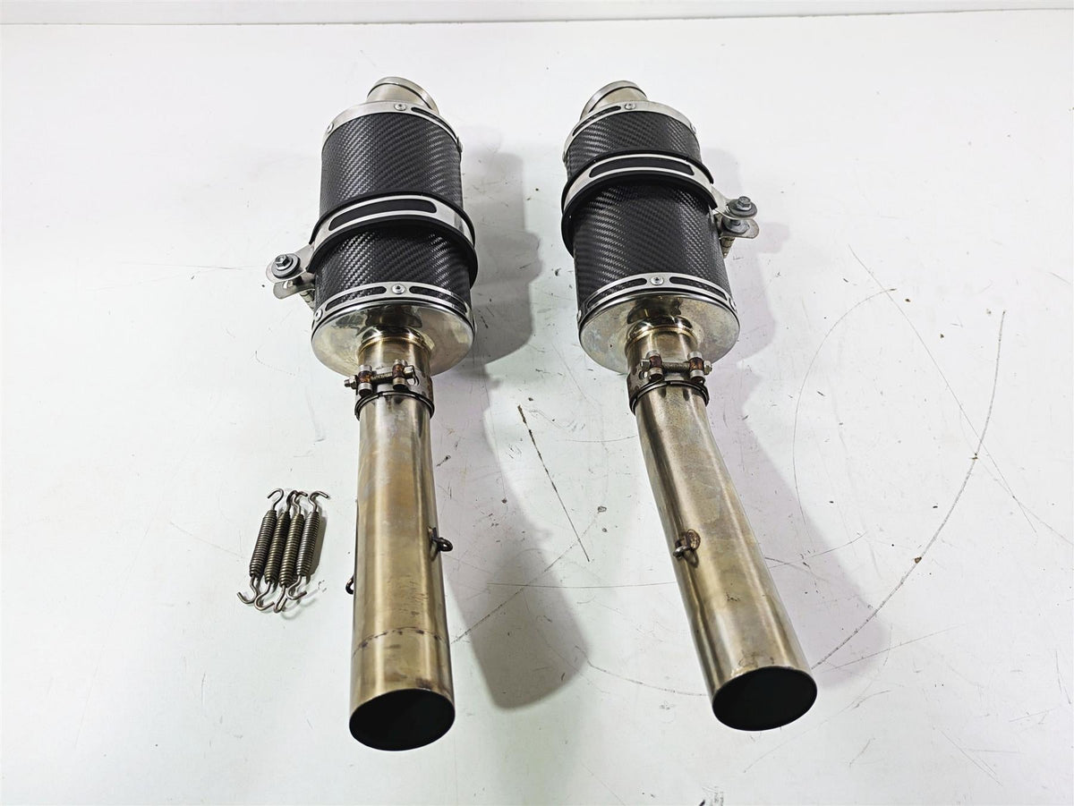 2008 Aprilia RSVR 1000 Factory Delkevic 225mm Carbon Exhaust Muffler Set KIT0318 {{ shop.shopifyCountryName }} - Mototech271
