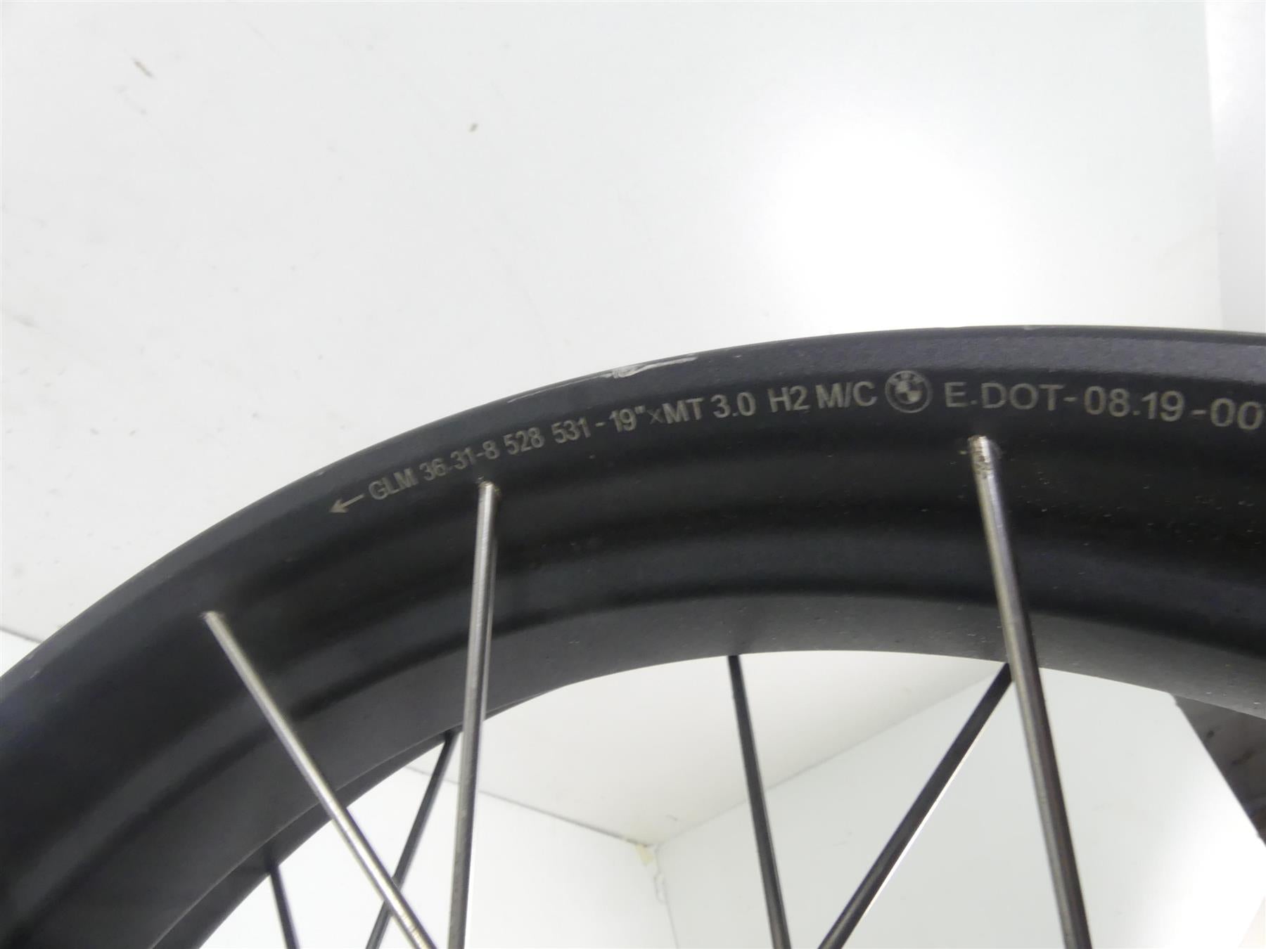 2019 BMW R1250GS K50 Front Wheel Rim 19x3 Spoke 36318528530 {{ shop.shopifyCountryName }} - Mototech271