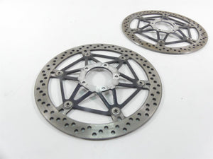 2008 Ducati 1098 S Front Straight Brake Rotor Disc  Set 49240901A 49240891A