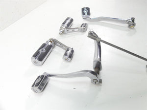 2008 Harley FXCWC Softail Rocker C Willie G Skull Foot Peg Control Set  50370-04 | Mototech271