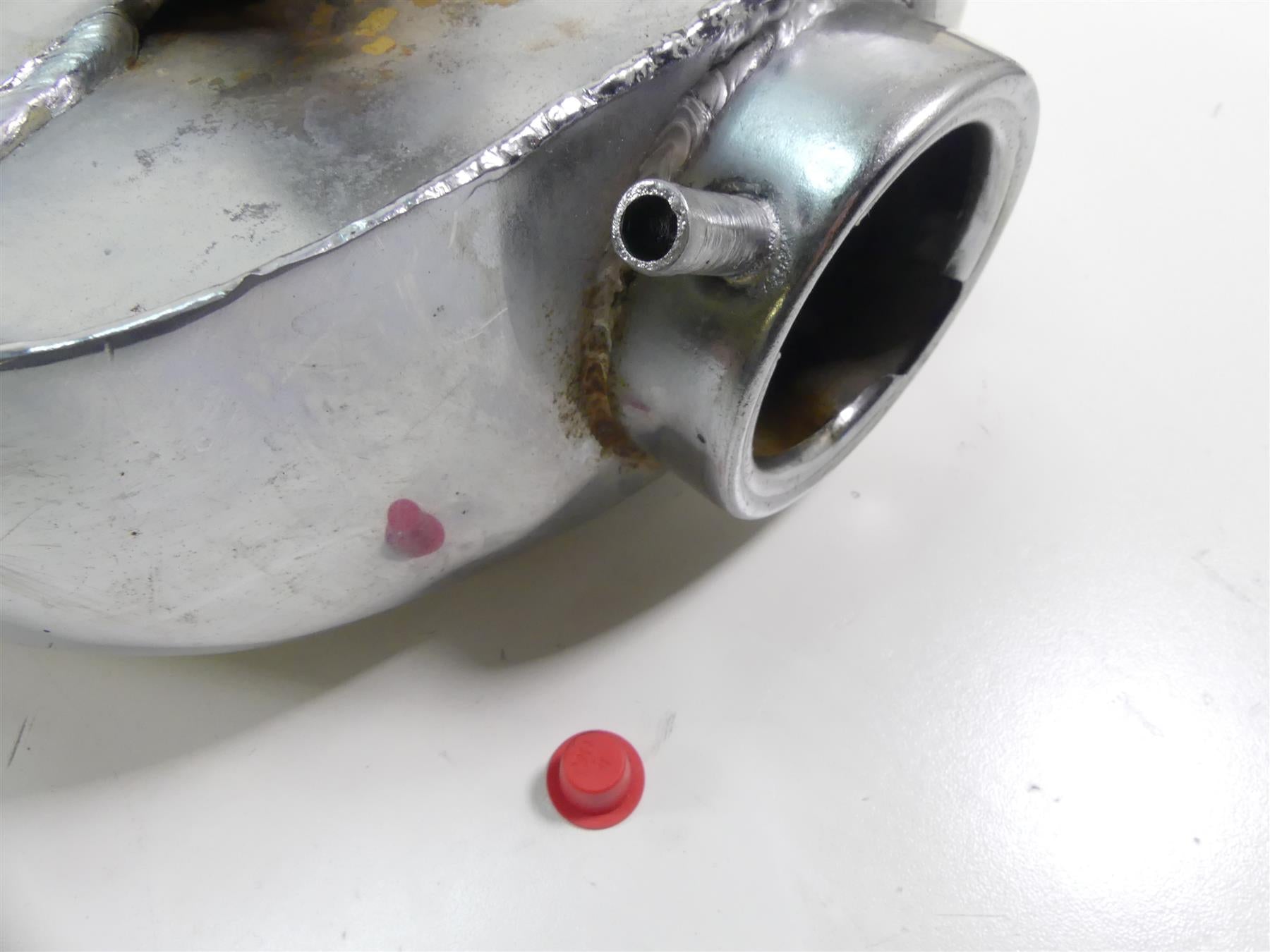 1978 Harley XLH1000 Sportster Ironhead Chrome Oil Tank Reservoir 62505-87 {{ shop.shopifyCountryName }} - Mototech271