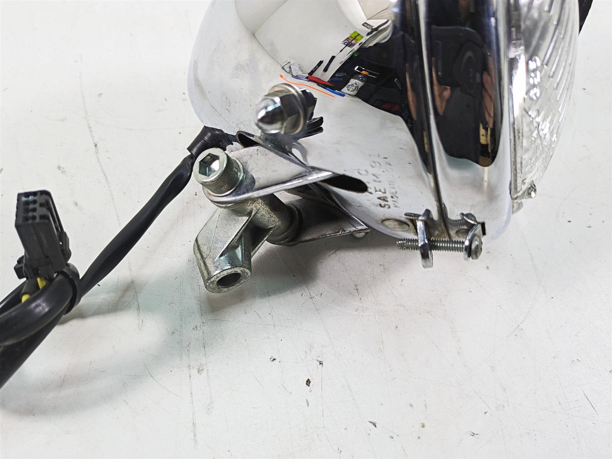 2000 Harley FXSTS Softail Springer Headlight Head Light Lamp + Visor 69769-05A {{ shop.shopifyCountryName }} - Mototech271