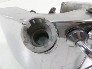 2004 Harley Softail FLSTFI Fat Boy Chrome Oil Tank Reservoir + Hoses 62498-00A