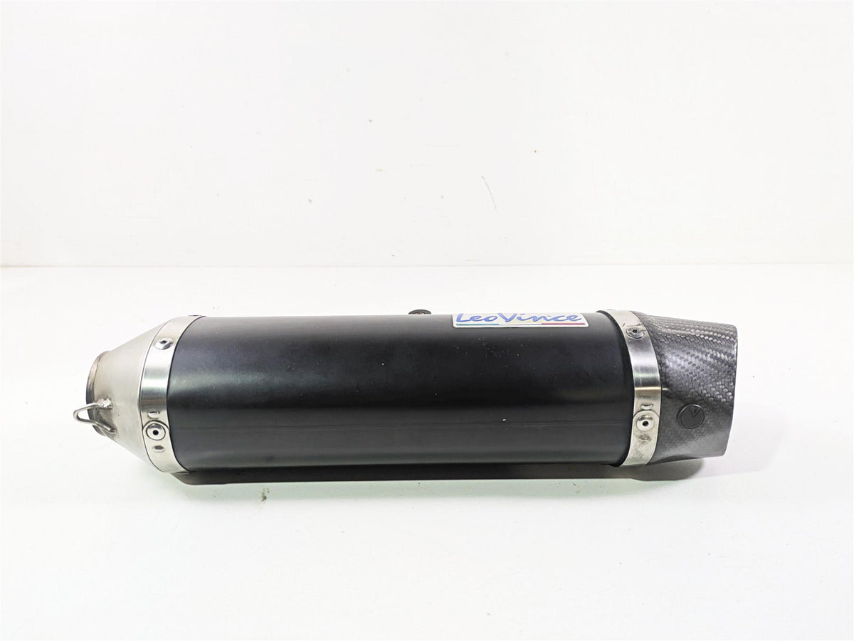 Inlet 54mm 17.5" Long Left Leo Vince Universal Exhaust Pipe Muffler Silencer Can {{ shop.shopifyCountryName }} - Mototech271
