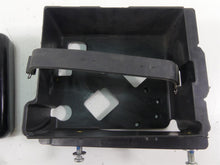 Load image into Gallery viewer, 2015 Harley FLD Dyna Switchback Battery Tray &amp; Black Cover 70379-06B 66444-12DH
