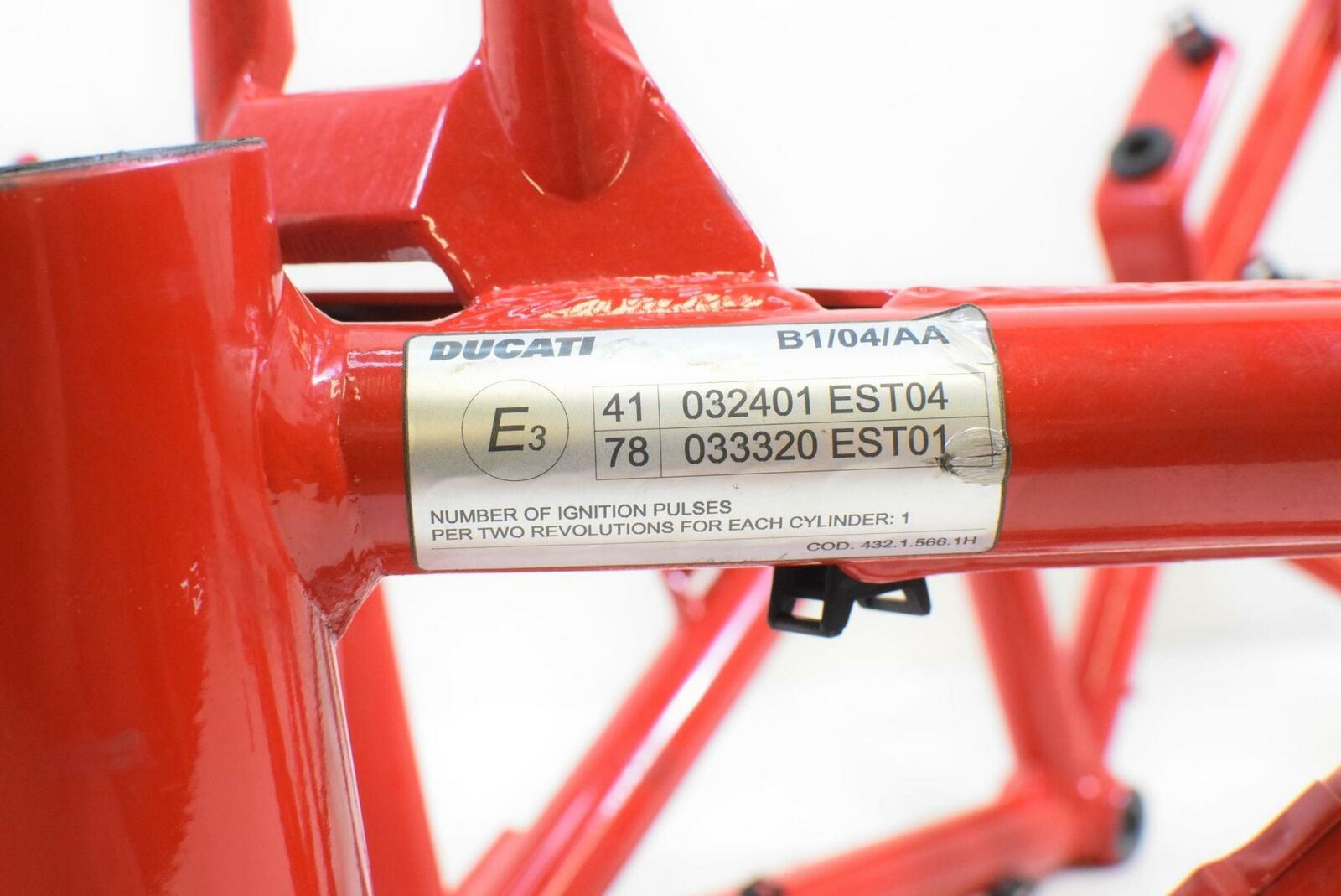 2010 Ducati Hypermotard 1100 Evo SP Main Frame Chassis Slvg Ttl - Read Descr {{ shop.shopifyCountryName }} - Mototech271