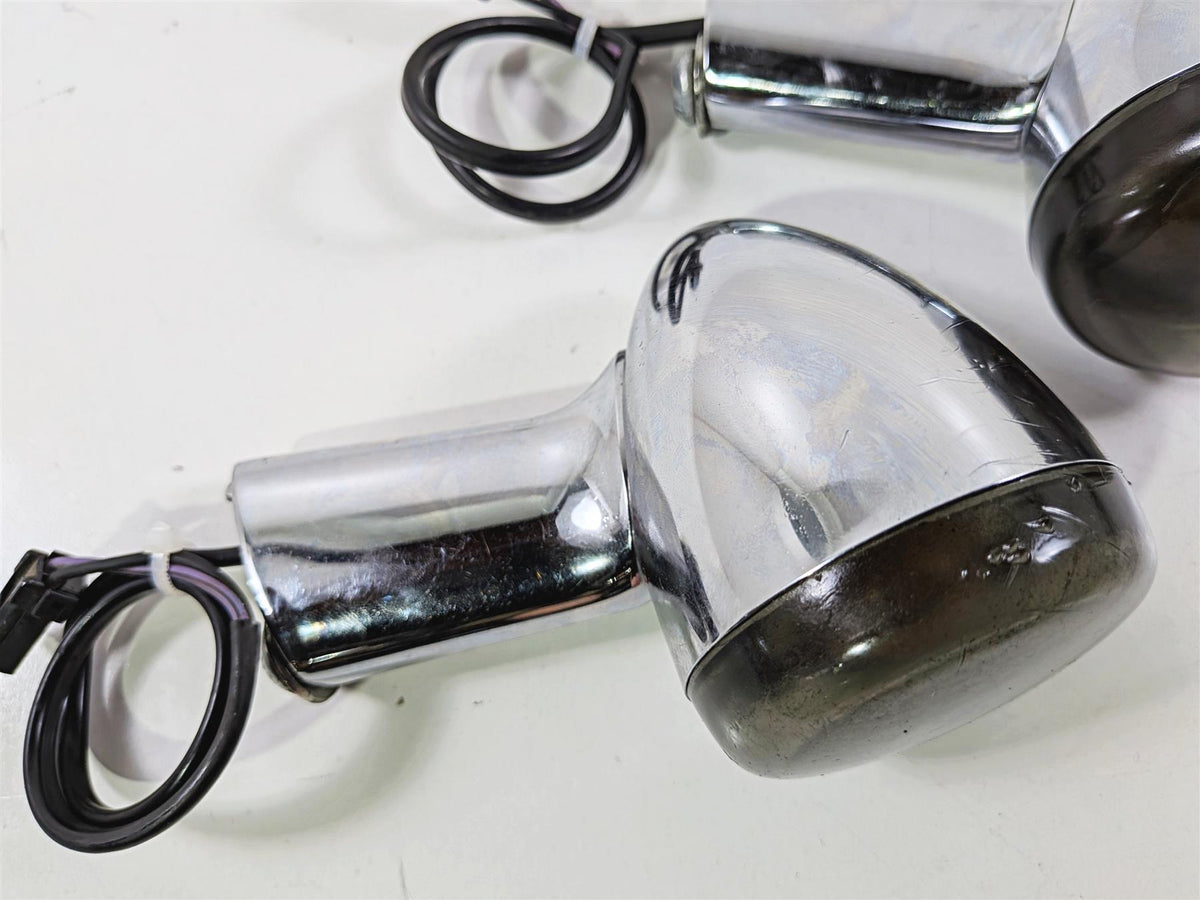 2005 Harley Softail FLSTFSE CVO Fat Boy Rear Blinker Turn Signal Set 69196-03-Mototech271