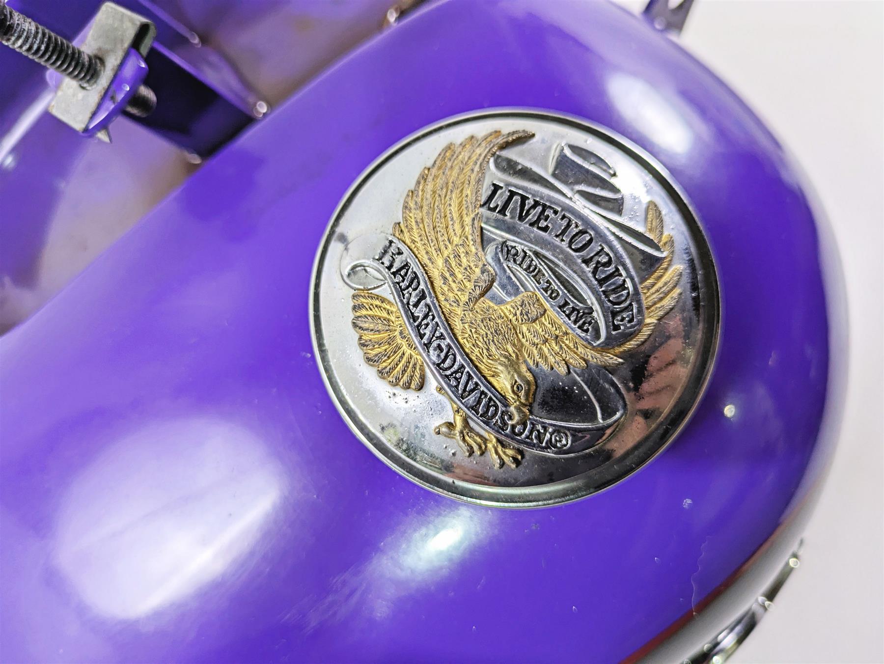 1999 Harley Dyna FXDL Low Rider Fuel Gas Petrol Tank Purple - Dented 61054-96 {{ shop.shopifyCountryName }} - Mototech271
