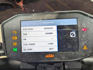 2018 KTM 1290 Super Duke R Speedometer Gauge Instrument - 19k 61614069000