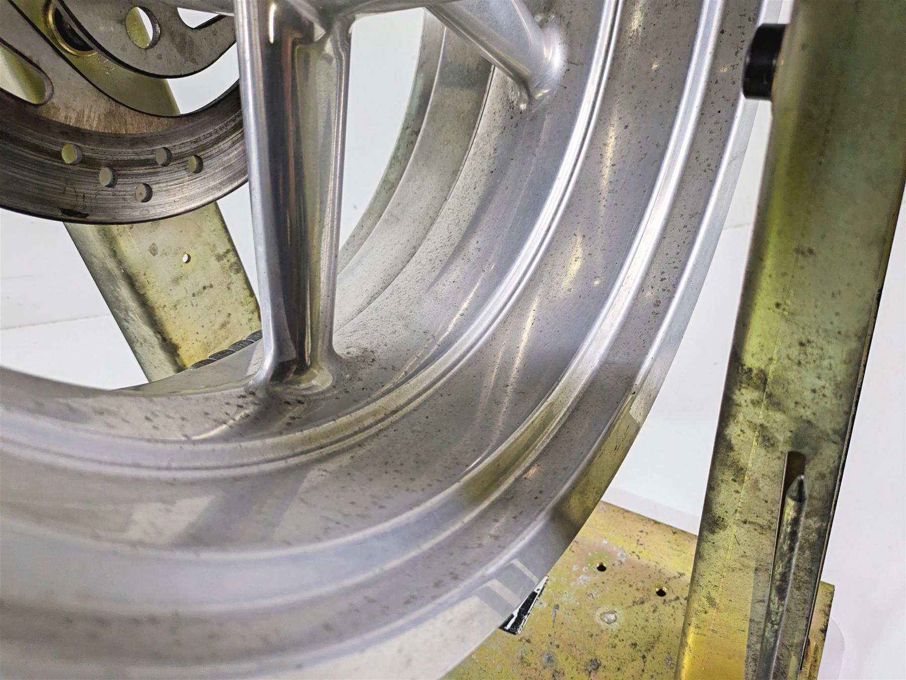 2008 Harley FXCWC Softail Rocker Straight 18x8 Rear Wheel Rim 41497-08 {{ shop.shopifyCountryName }} - Mototech271