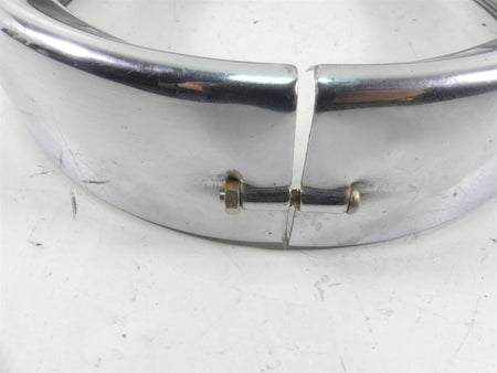 2005 Harley Touring CVO FLHTC SE Electra Glide Headlight Chrome Ring Cover {{ shop.shopifyCountryName }} - Mototech271