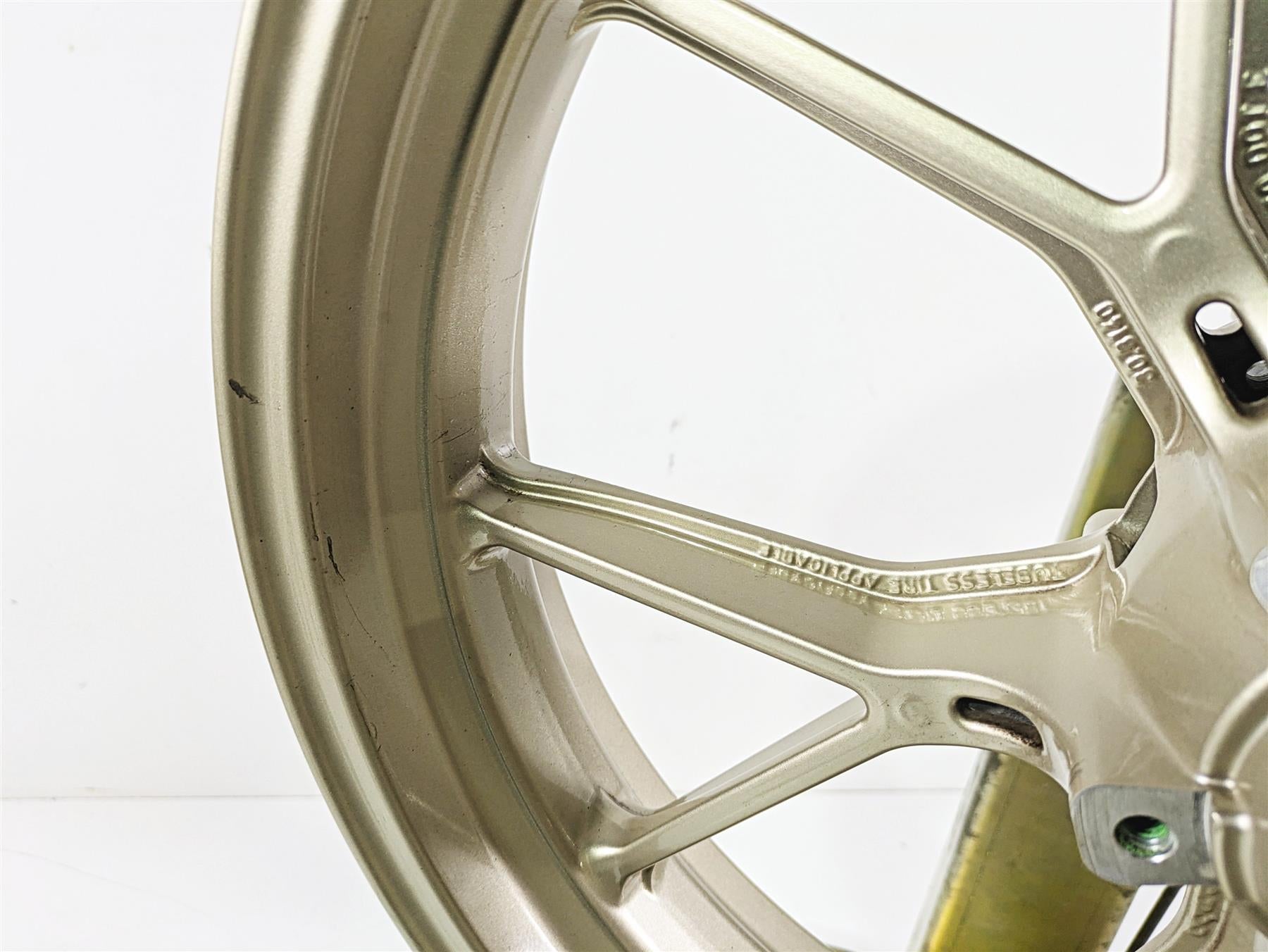 2009 Ducati Monster 1100 S Front Wheel Rim Marchesini Gold 17x3.5 50121301AG {{ shop.shopifyCountryName }} - Mototech271