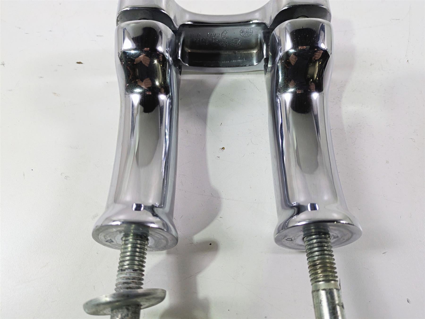 2014 Harley FLS Softail Slim Handlebar Riser Clamp Set 4.5" 55903-05 55902-05 {{ shop.shopifyCountryName }} - Mototech271