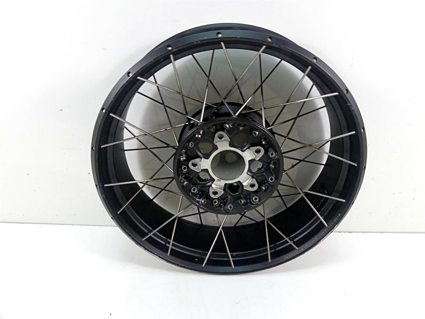 2016 BMW R1200GS Adv K51 Rear Wheel Rim Spoke Black 17x4.5 -Read 36318526651 {{ shop.shopifyCountryName }} - Mototech271