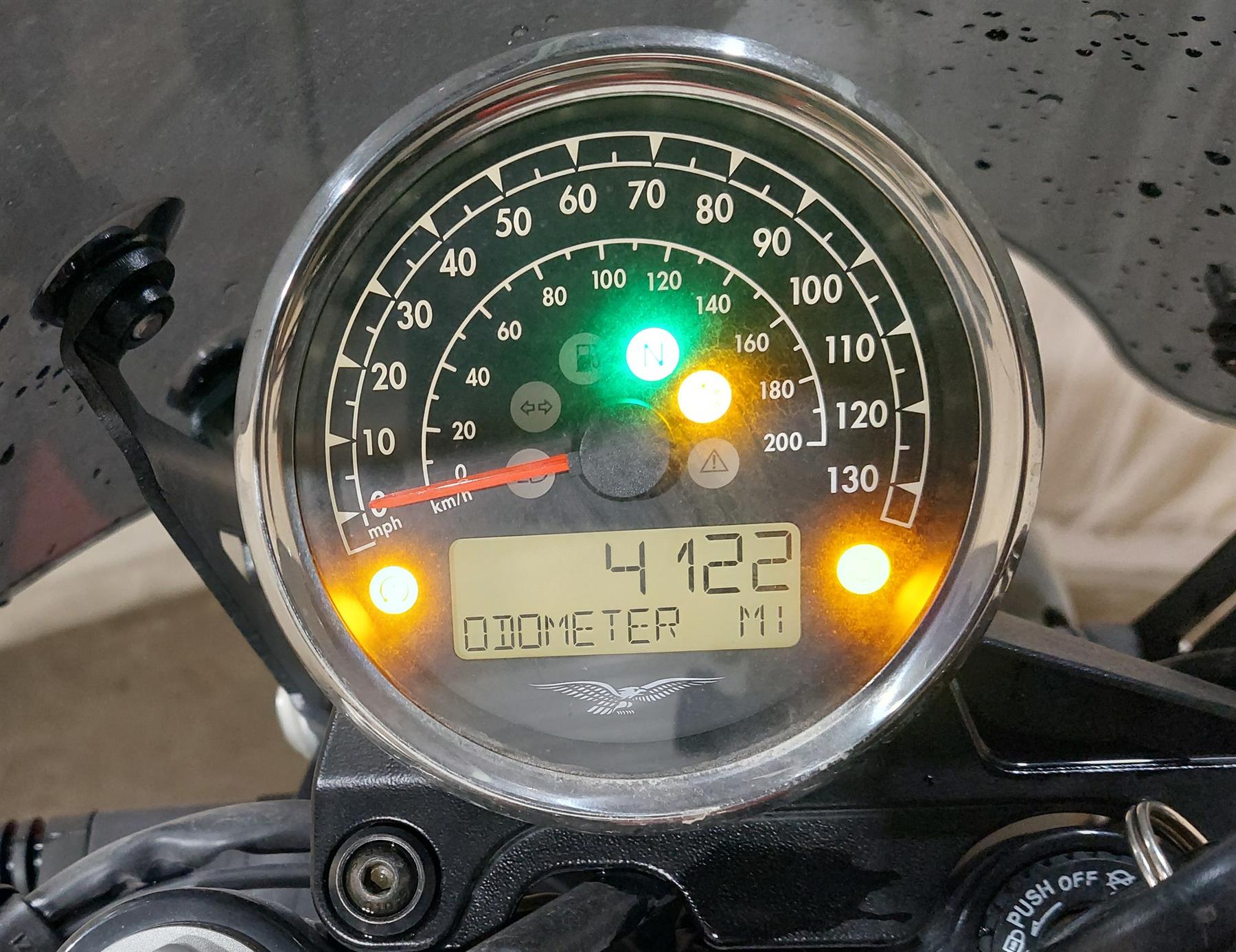 2019 Moto Guzzi V7 III Stone 750 Speedometer 4K Gauge Instrument 2D000306 {{ shop.shopifyCountryName }} - Mototech271