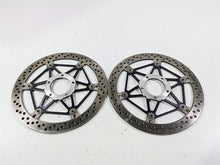 Load image into Gallery viewer, 2016 Ducati Monster 1200 S Front Brake Rotor Disc Set Brembo 49241351A 49241341A
