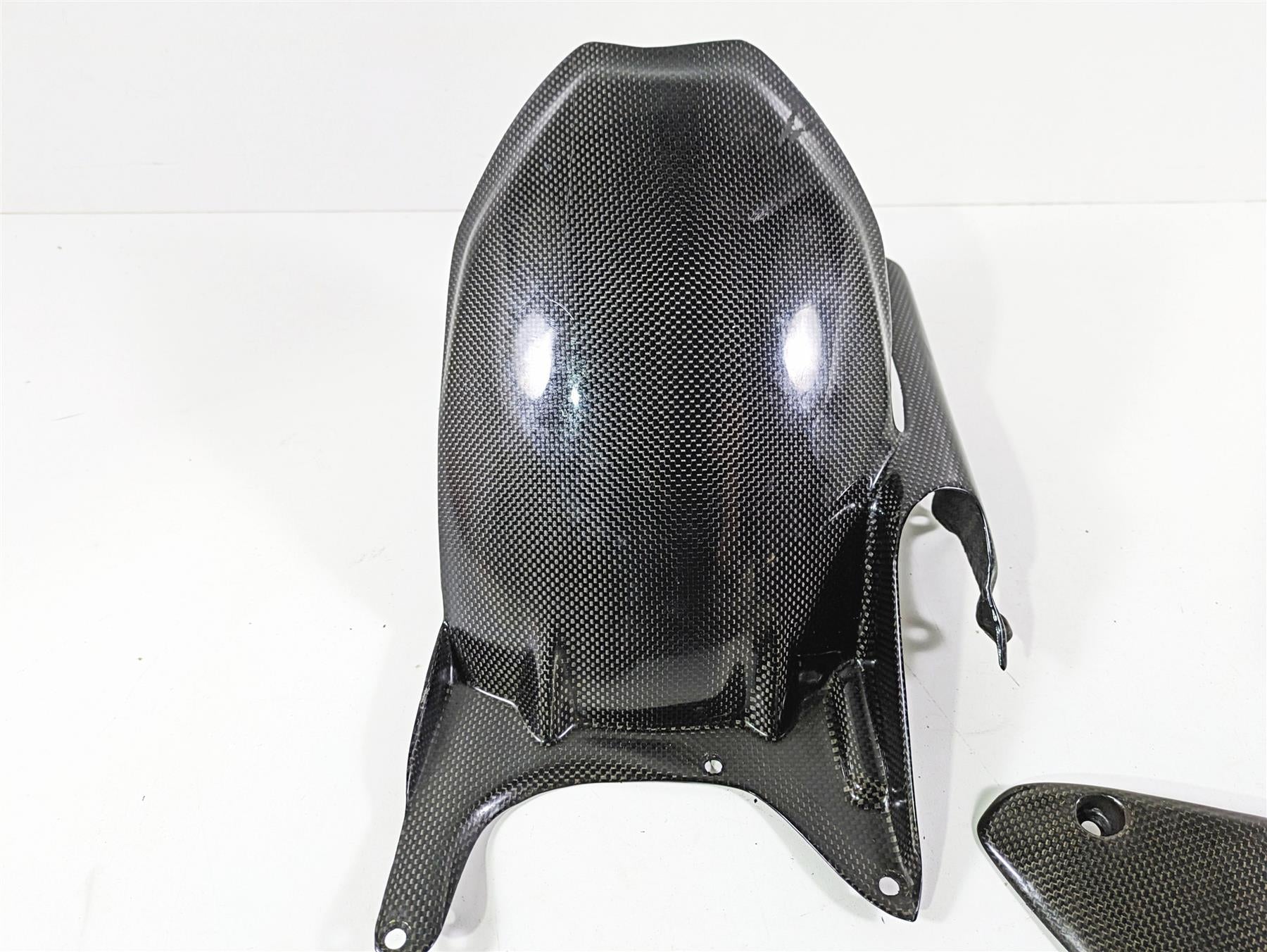 2009 Ducati Multistrada 1100 S Rear Carbon Fiber Fender Chain Guard Set PM20567 {{ shop.shopifyCountryName }} - Mototech271