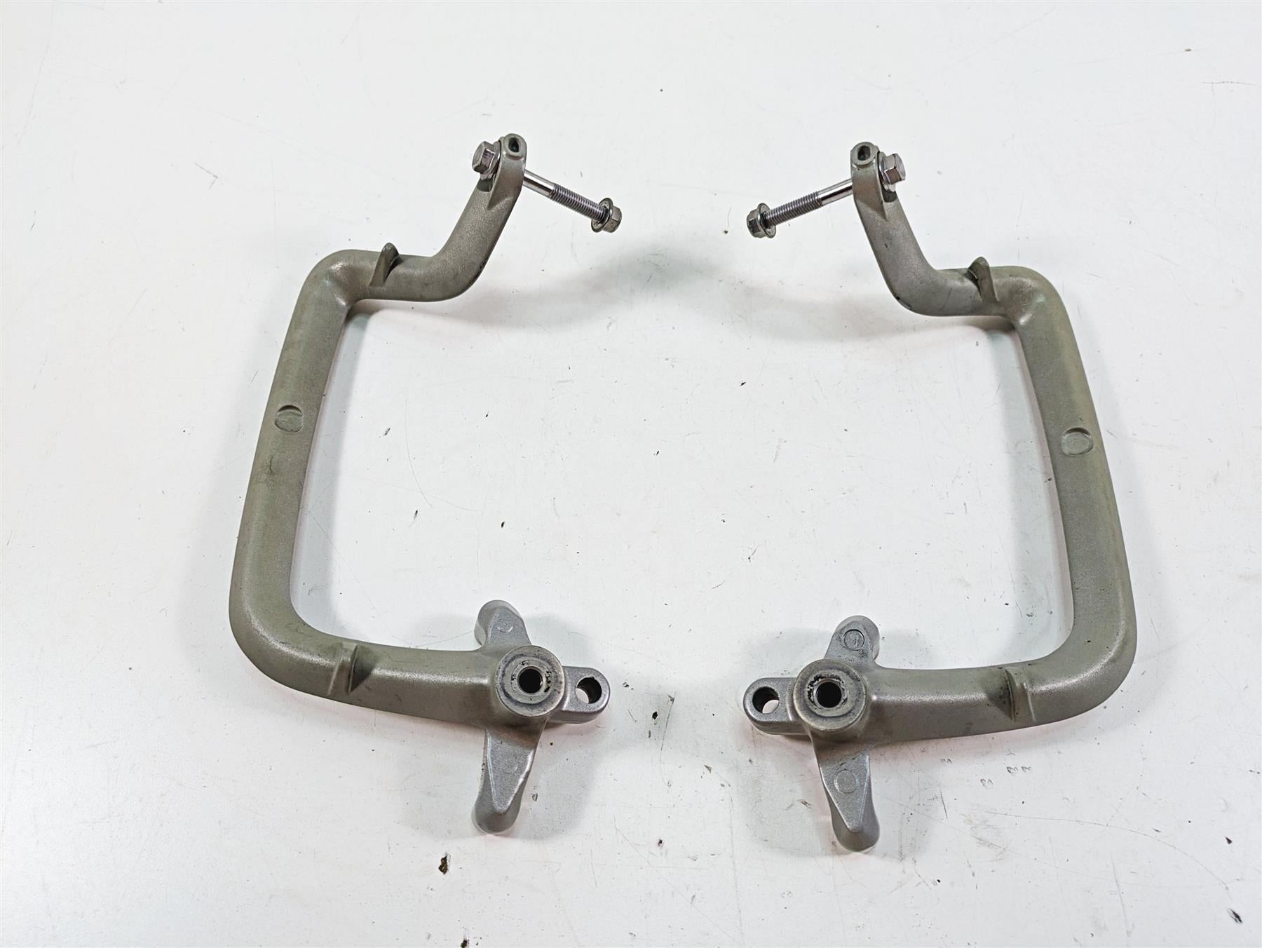 2012 Triumph Tiger 800XC ABS Rear Passenger Grab Handle Set T2309650 T2309660