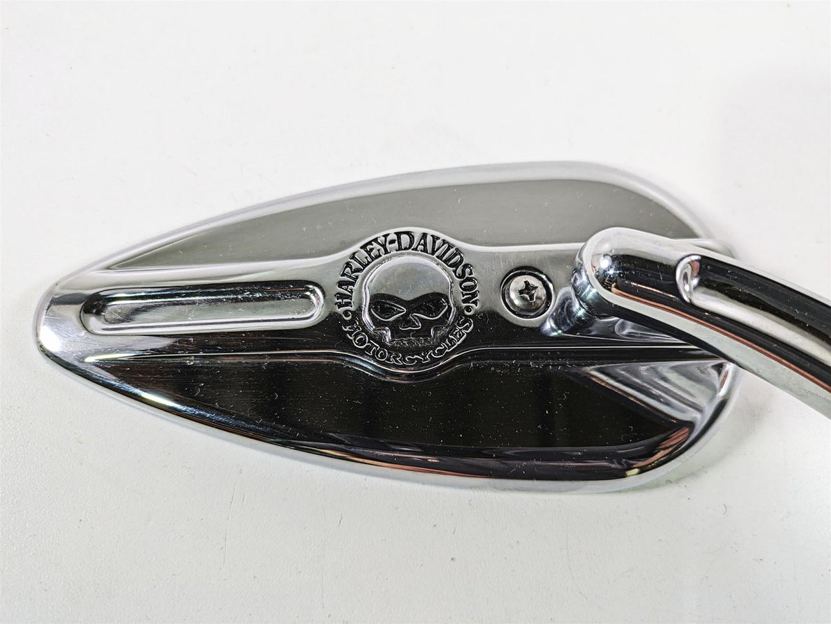 2008 Harley FLSTC Softail Heritage Right Rear View Skull Mirror 56000395 {{ shop.shopifyCountryName }} - Mototech271