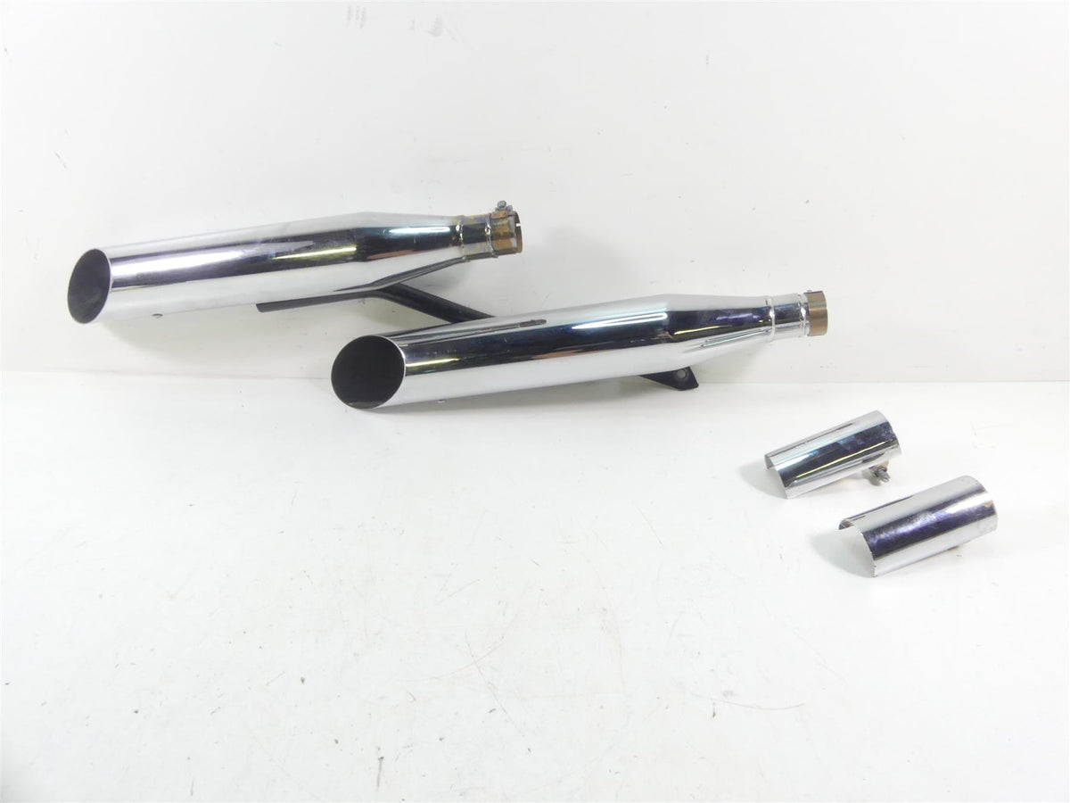 2007 Honda VTX1800 T1 Cobra Slash Cut Slip On Exhaust Pipe Mufflers 1176SC {{ shop.shopifyCountryName }} - Mototech271