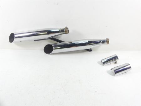 2007 Honda VTX1800 T1 Cobra Slash Cut Slip On Exhaust Pipe Mufflers 1176SC {{ shop.shopifyCountryName }} - Mototech271
