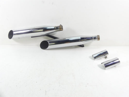 2007 Honda VTX1800 T1 Cobra Slash Cut Slip On Exhaust Pipe Mufflers 1176SC | Mototech271