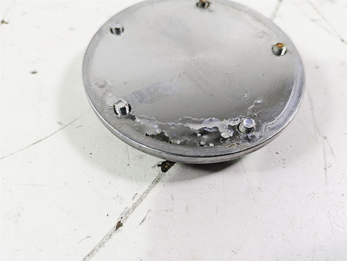 2003 Harley Touring FLHTCUI E-Glide 100th Chrome Cam Camshaft Cover 32536-03 {{ shop.shopifyCountryName }} - Mototech271