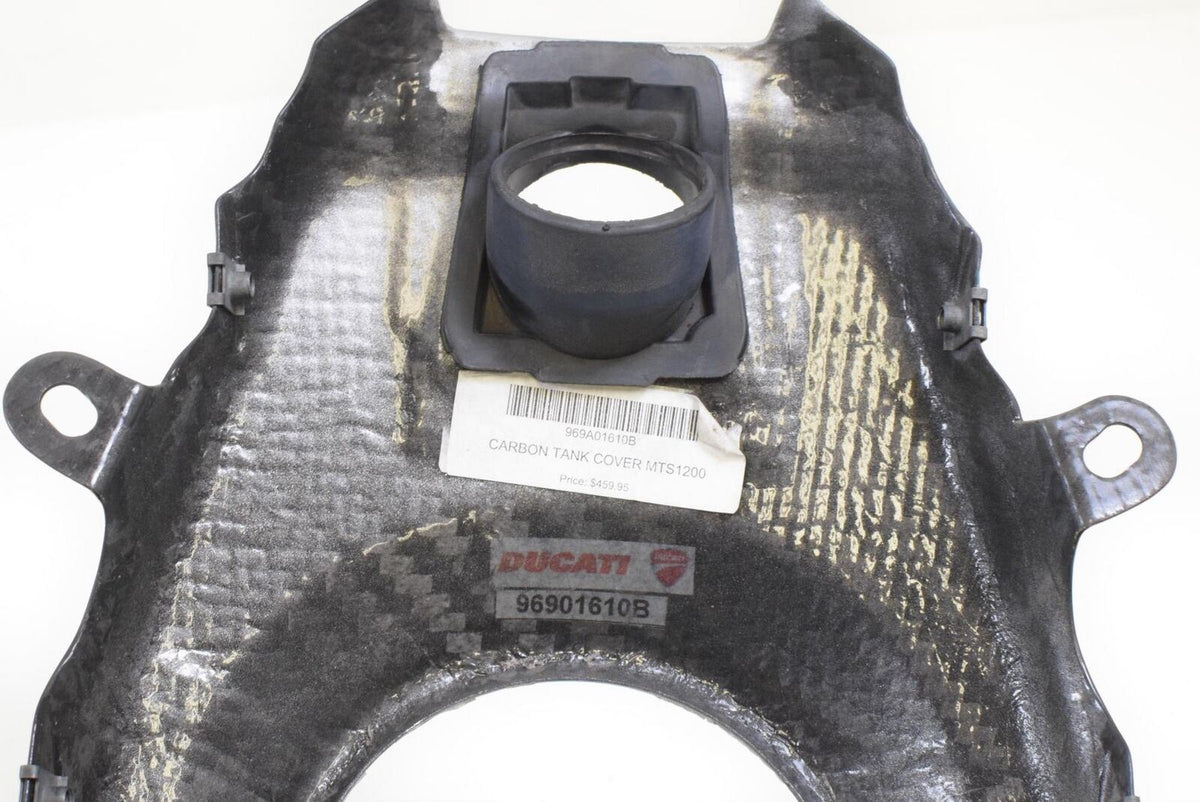 2012 Ducati Multistrada 1200S CABRON FIBER Tank Cover Cowl Fairing 96901610B {{ shop.shopifyCountryName }} - Mototech271