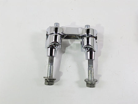 2004 Harley Softail FXSTDI Deuce Chrome Short Handlebar Riser Holder Set {{ shop.shopifyCountryName }} - Mototech271