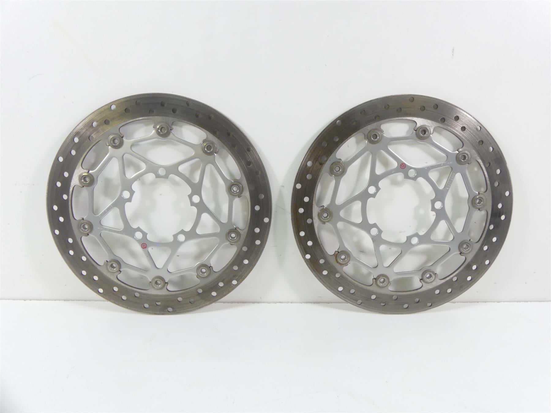 2018 Triumph Street Triple 765RS Front Brembo Brake Rotor Disc Set 3K T2022080 | Mototech271