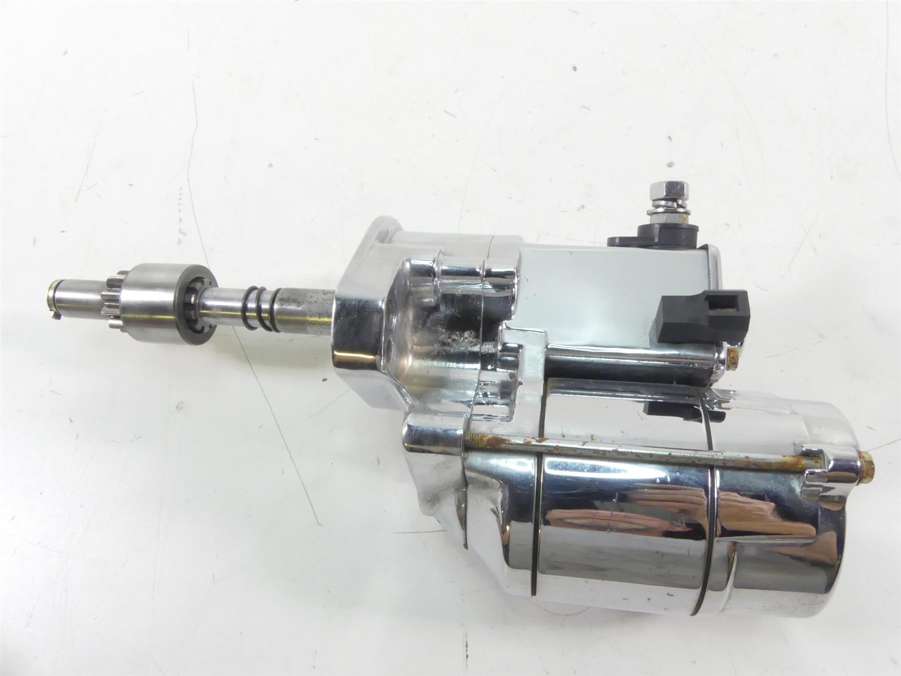 2005 Harley FXDWGI Dyna Wide Glide Engine Starter Motor Chrome - Read 31553-94B {{ shop.shopifyCountryName }} - Mototech271