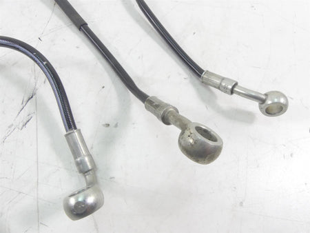 2015 Ducati Diavel Carbon Red Front Abs Brake Line Hose Set 61841191A 61841181B {{ shop.shopifyCountryName }} - Mototech271